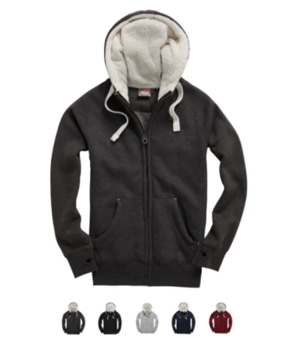 Cottonridge F15 Sherpa Fleece Peach Finish Zip hoodie